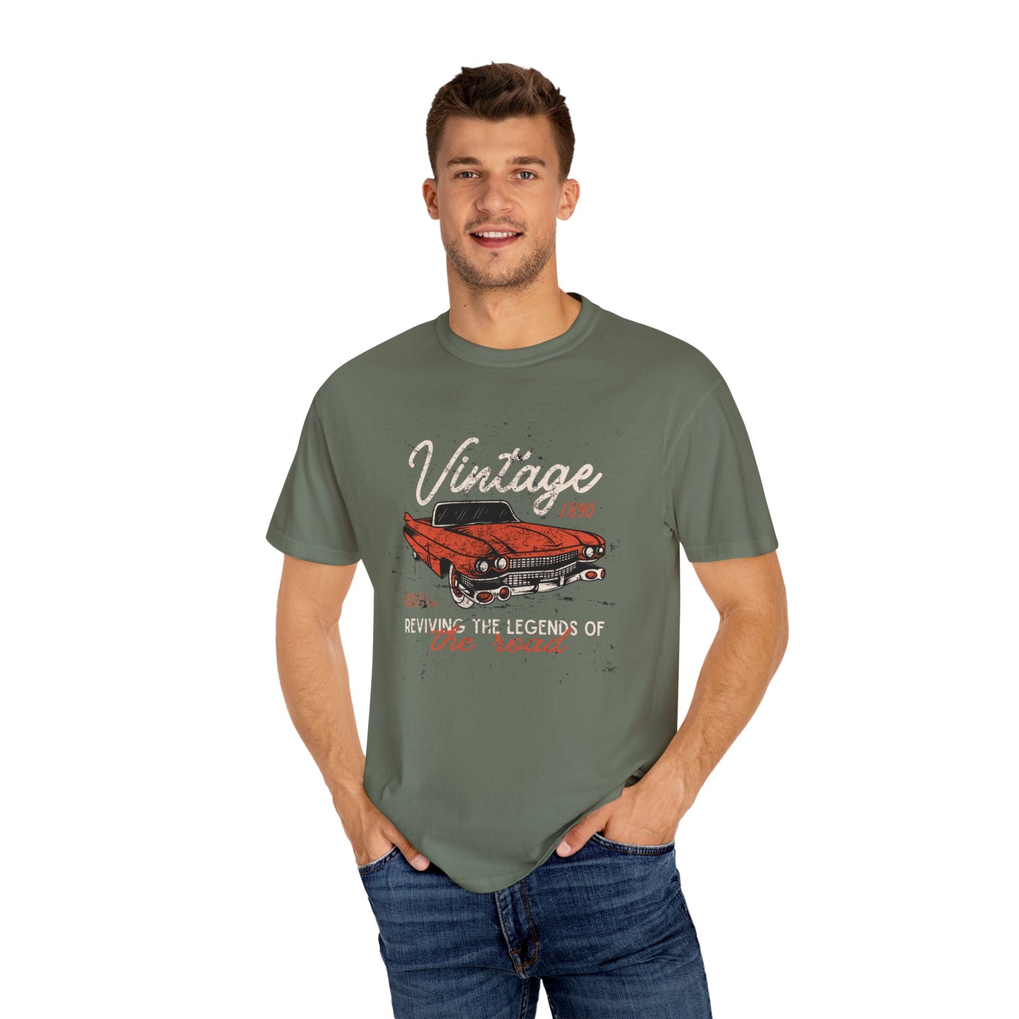 Vintage Car Theme T-Shirt, Retro Style Apparel, Classic Car Lover Gift, Casual Wear, Unisex Graphic Tee, Vintage Auto Enthusiast