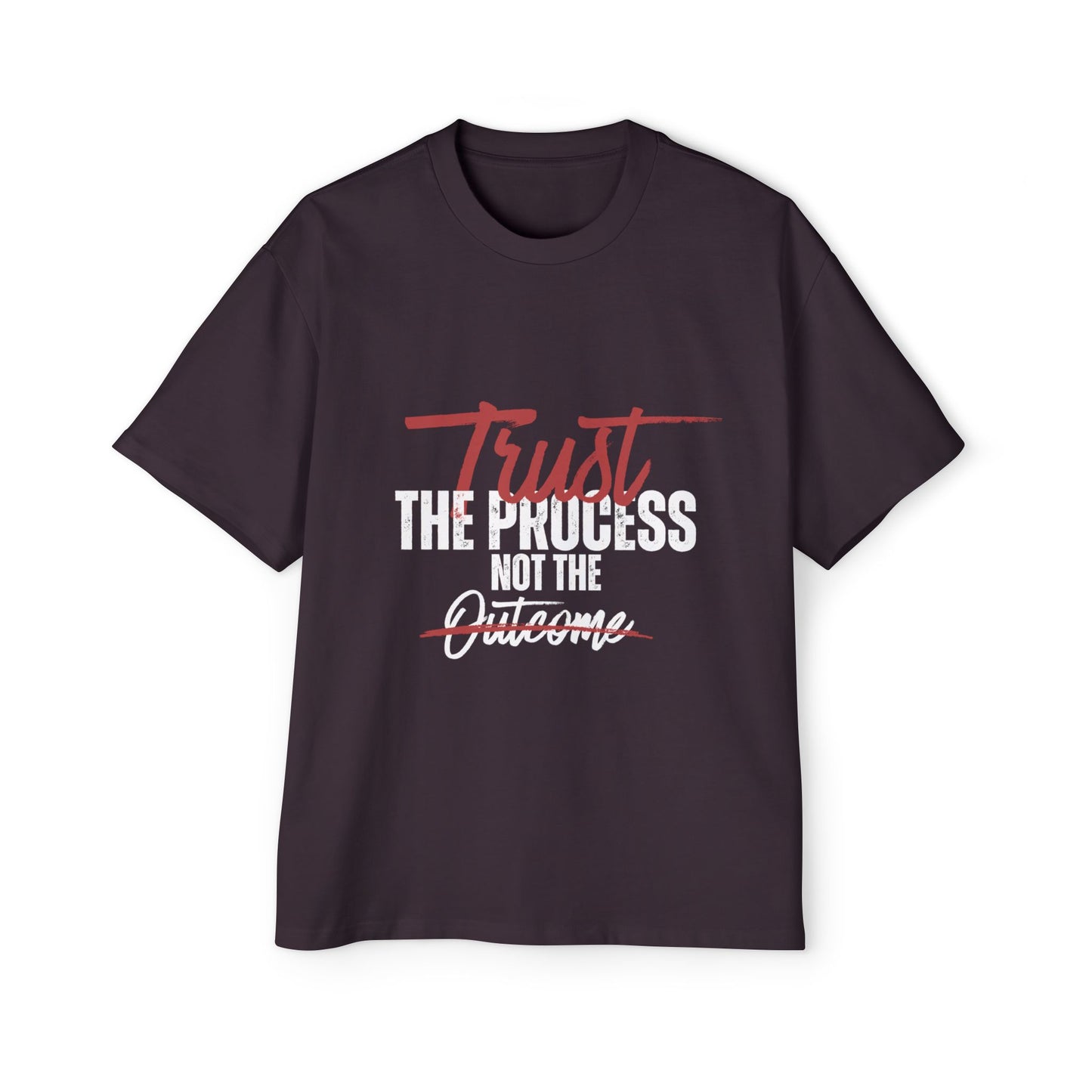 Men's Oversized Motivational Tee - Trust the Process, Casual Wear, Gift for Him, Fitness Apparel, Everyday Comfort