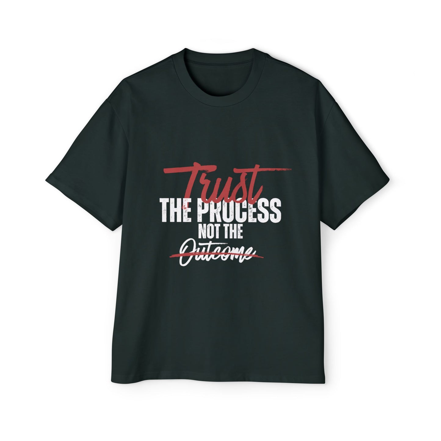 Men's Oversized Motivational Tee - Trust the Process, Casual Wear, Gift for Him, Fitness Apparel, Everyday Comfort