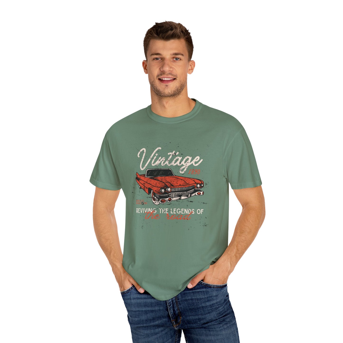 Vintage Car Theme T-Shirt, Retro Style Apparel, Classic Car Lover Gift, Casual Wear, Unisex Graphic Tee, Vintage Auto Enthusiast