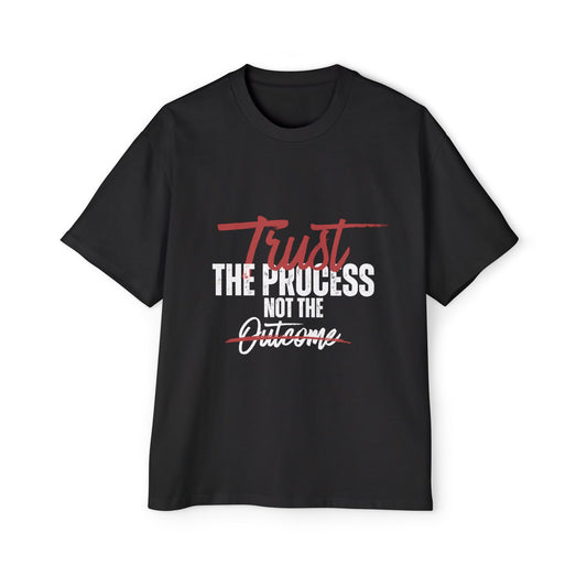 Men's Oversized Motivational Tee - Trust the Process, Casual Wear, Gift for Him, Fitness Apparel, Everyday Comfort